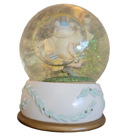 SAN FRANCISCO MUSIC BOX CO SNOW GLOBE RABBI MOUSE L'CHAYIM MUSICAL JEWISH - Picture 6 of 15